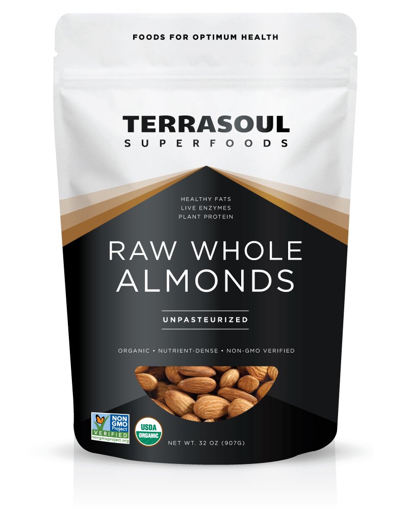 Terrasoul Raw Unpasteurized Organic Almonds