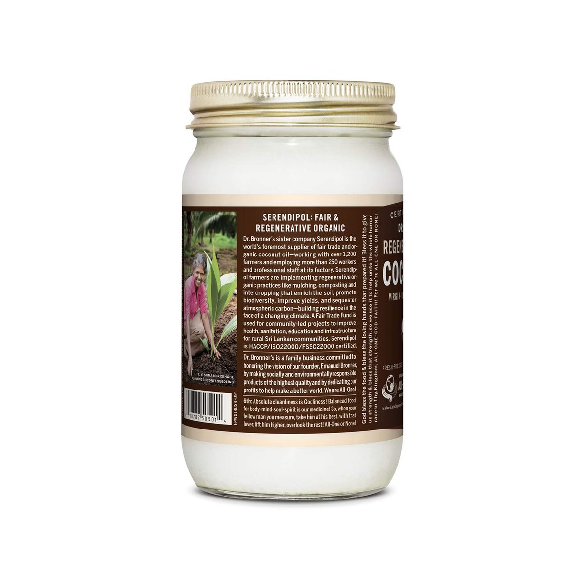 Dr. Bronner's Organic Whole Kernel Virgin Coconut Oil — view 2