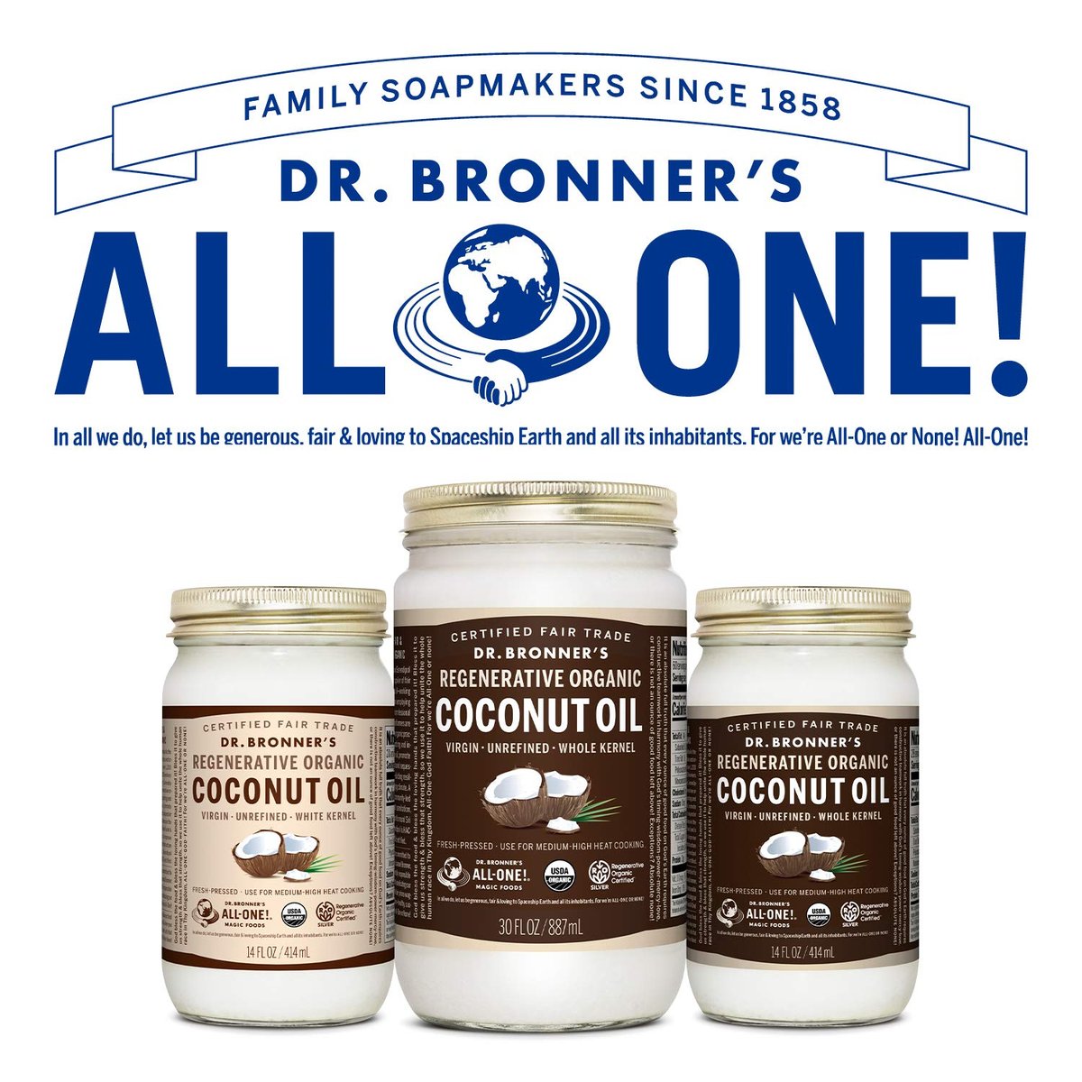 Dr. Bronner's Organic Whole Kernel Virgin Coconut Oil — view 6