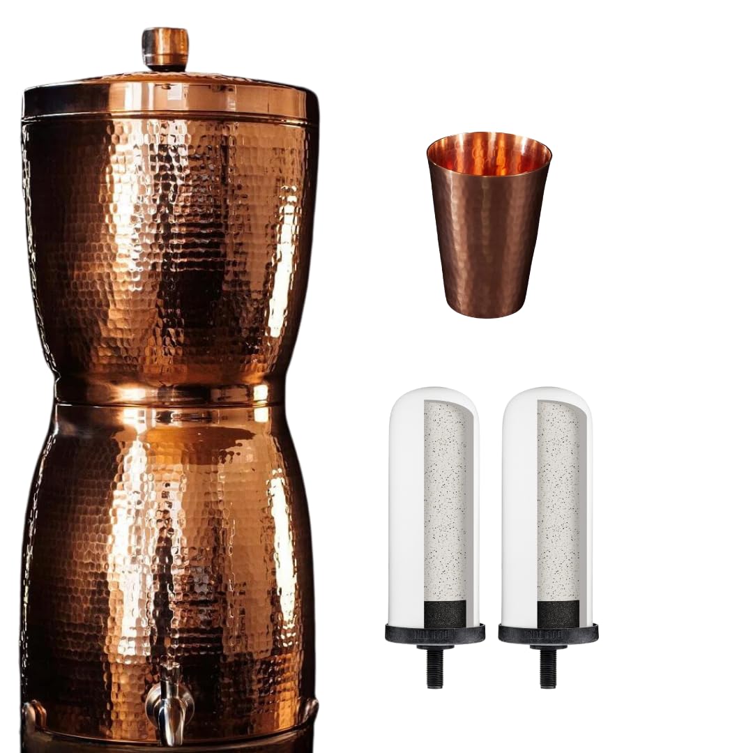 Sertodo copper dispenser with fluoride and chlorine filter