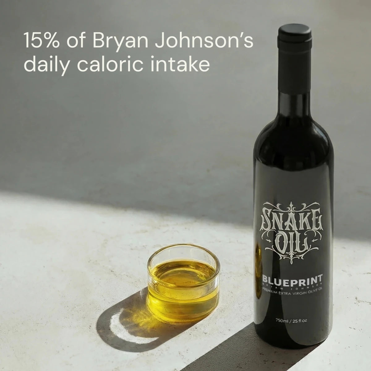 Blueprint olive oil — label and data