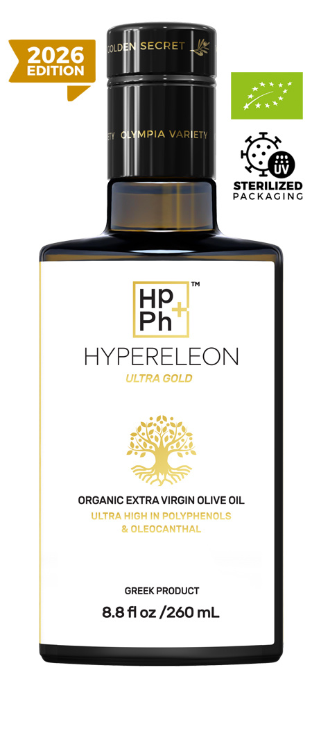 HYPERELEON organic ultra-high-phenolic olive oil