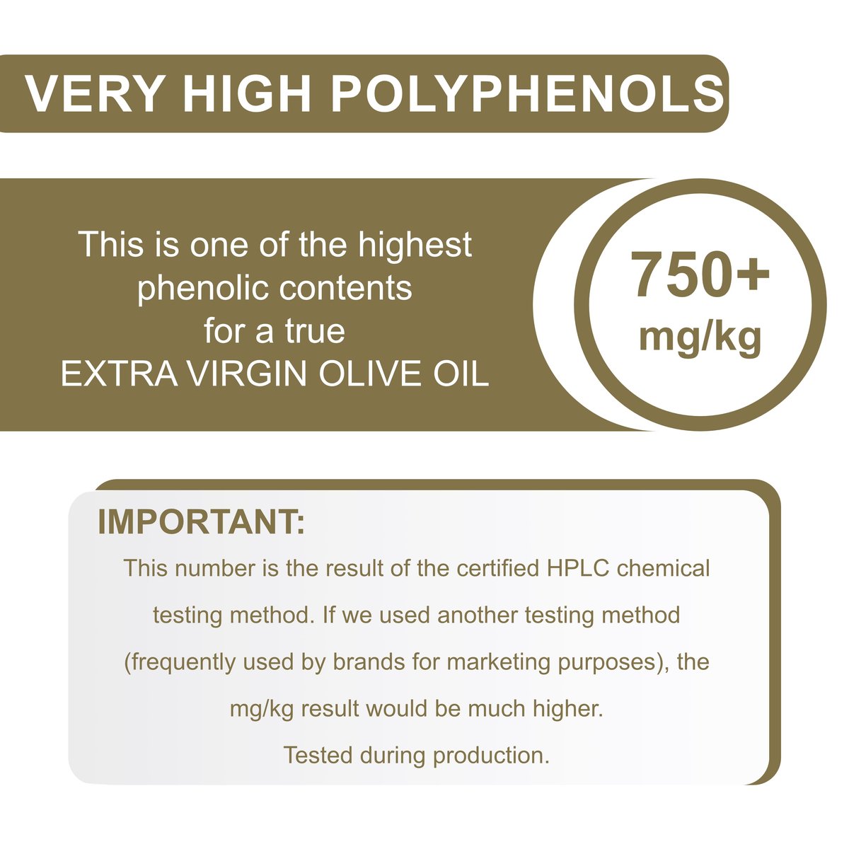 PJ Kabos olive oil — label and data