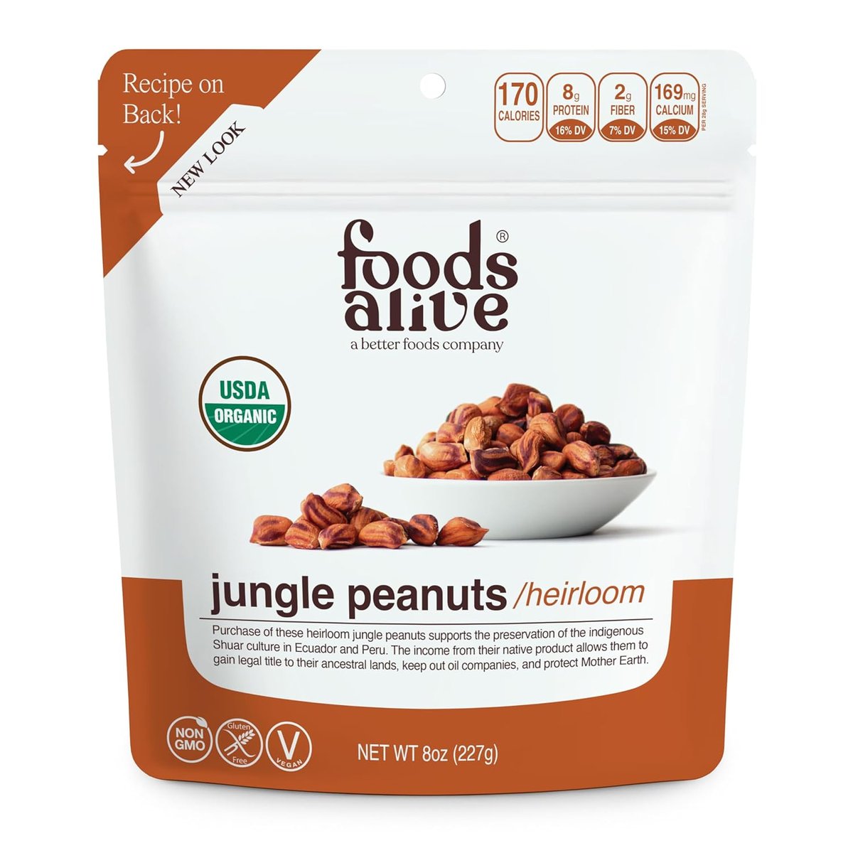 Foods Alive Raw Organic Jungle Peanuts
